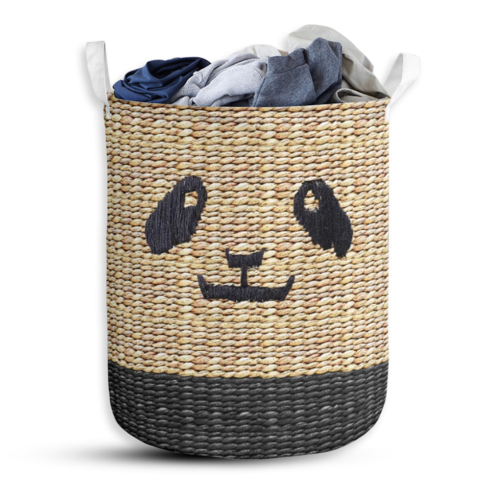 Panda Wicker So Cute - Laundry Basket - Owls Matrix LTD
