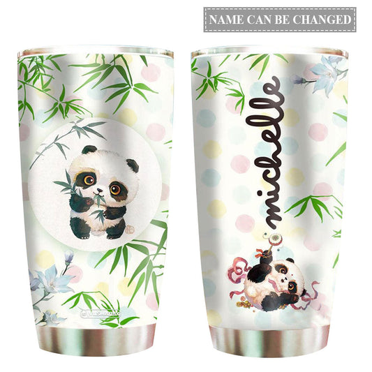 Panda Lovely Personalized 20 Oz Tumbler For Coffee Travel And Daily Use