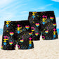 LGBT Pansexual Pride Tropical Leaf - Beach Short