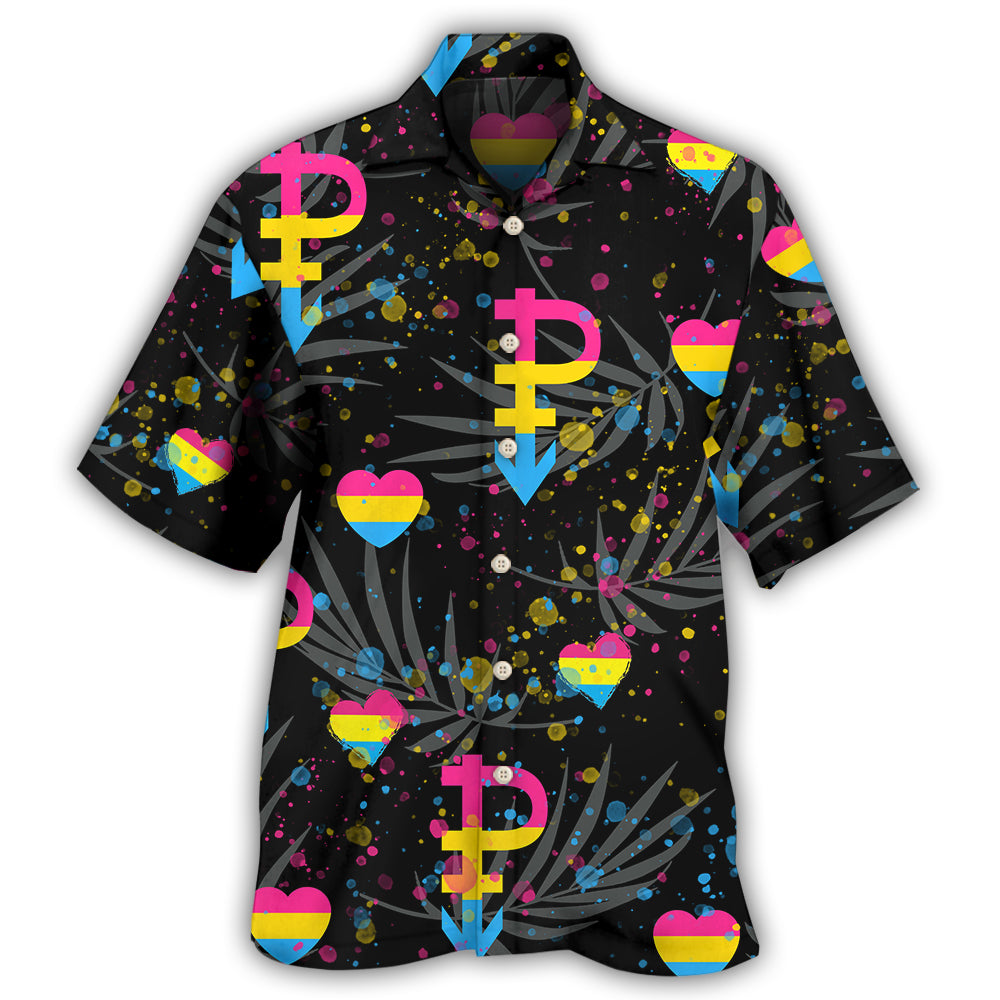LGBT Pansexual Pride Tropical Leaf Design – Hawaiian Shirt