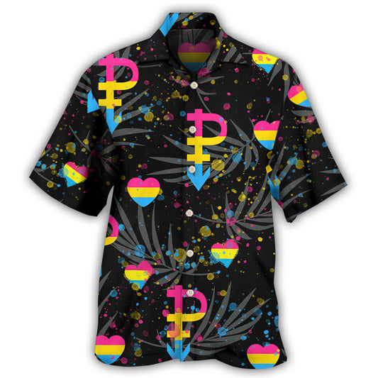 LGBT Pansexual Pride Tropical Leaf Design – Hawaiian Shirt