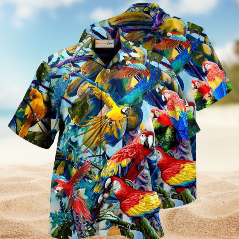 Parrot Likes Papaya Edition – Hawaiian Shirt
