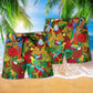 Colorful Parrot Love Sky Art – Beach Short