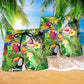 Parrot Tropical Floral Lovely Life - Beach Short