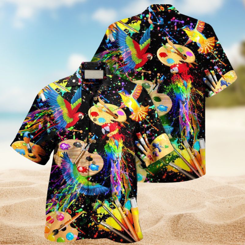 Parrot Painting Your Dream Edition – Hawaiian Shirt