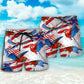 Parrot US Flag Independence Day - Beach Short - Owls Matrix LTD