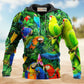 Parrot Couple Love Green - 3D Hoodie