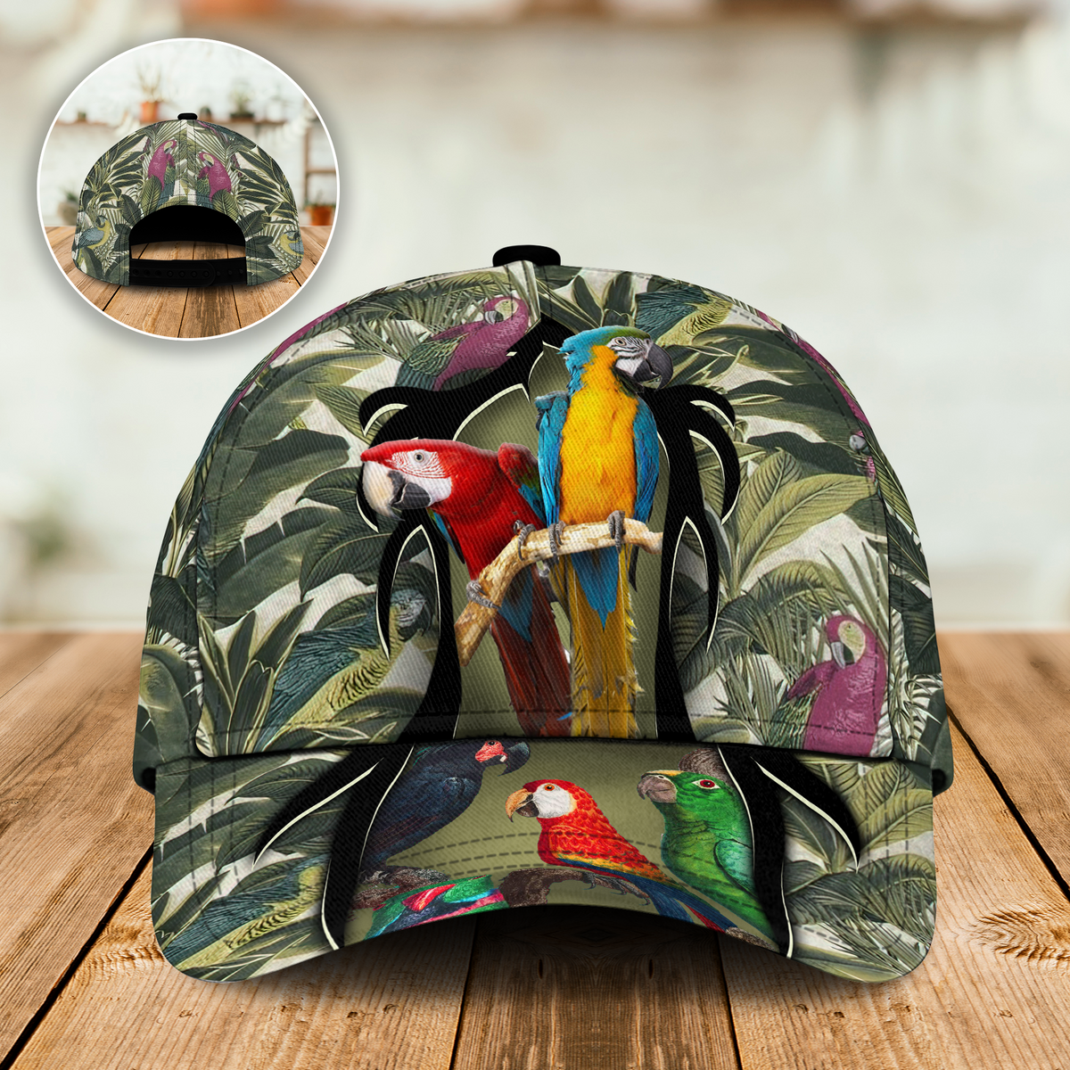 Parrot Couple Love Happiness – Classic Cap