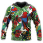 Parrot Garden Red Green - 3D Hoodie2
