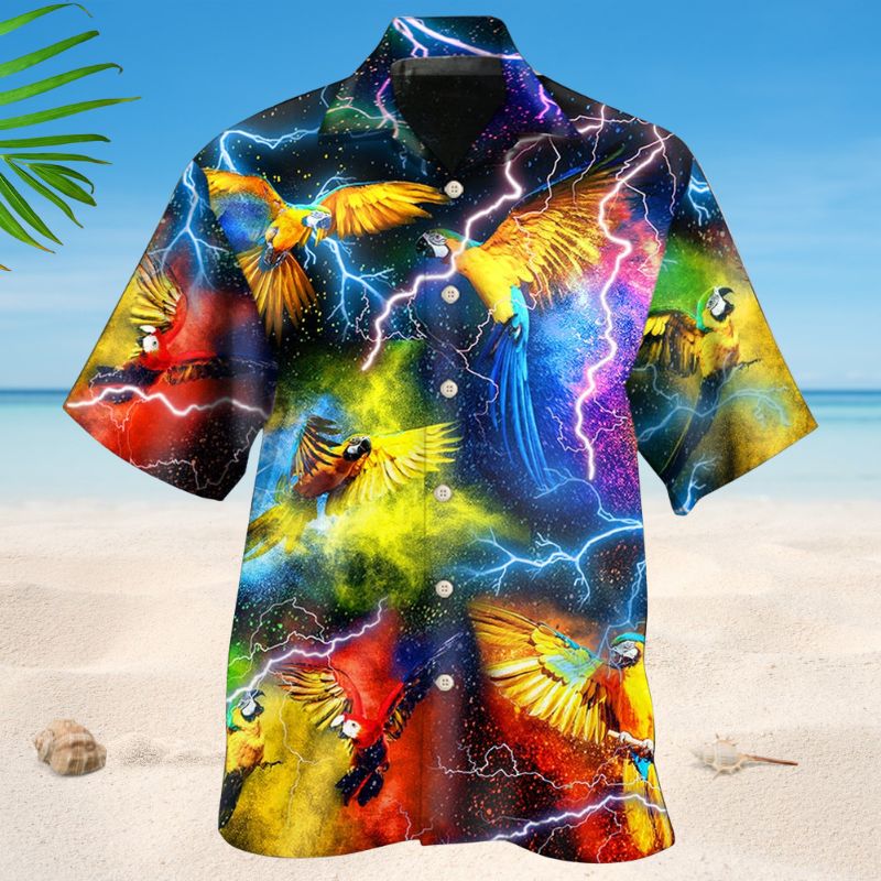 Parrot Mysterious Lightning Style – Hawaiian Shirt