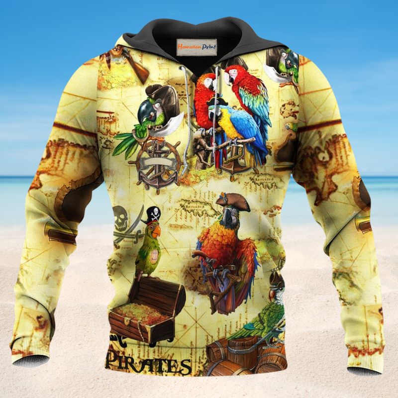 Parrot Pirate Crew Style - 3D Hoodie