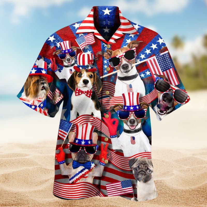 Patriotic Dogs Edition – Hawaiian Shirt