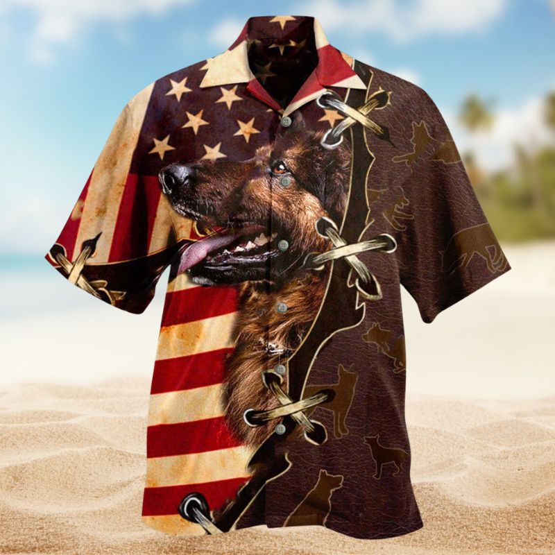 Patriotic German Shepherd Edition – Hawaiian Shirt