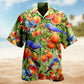 Peach Blue Birds Edition – Hawaiian Shirt