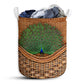 Peacock Rattan Teaxture - Laundry Basket - Owls Matrix LTD