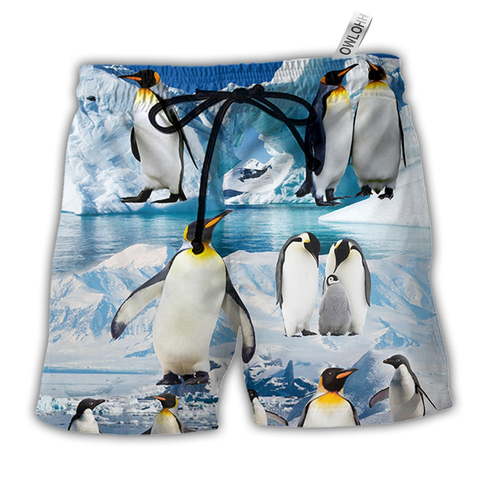 Beach Short / Adults / S Penguins Life Style - Beach Short - Owls Matrix LTD