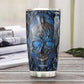 Skull Blue Woody With Floral Personalized 20 Oz Tumbler