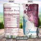 Nurse Brave Nutrition Facts Personalized 20 Oz Tumbler For Coffee Travel And Daily Use