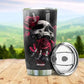 Skull And Rose Personalized 20 Oz Tumbler For Hot Cold Drinks And Travel