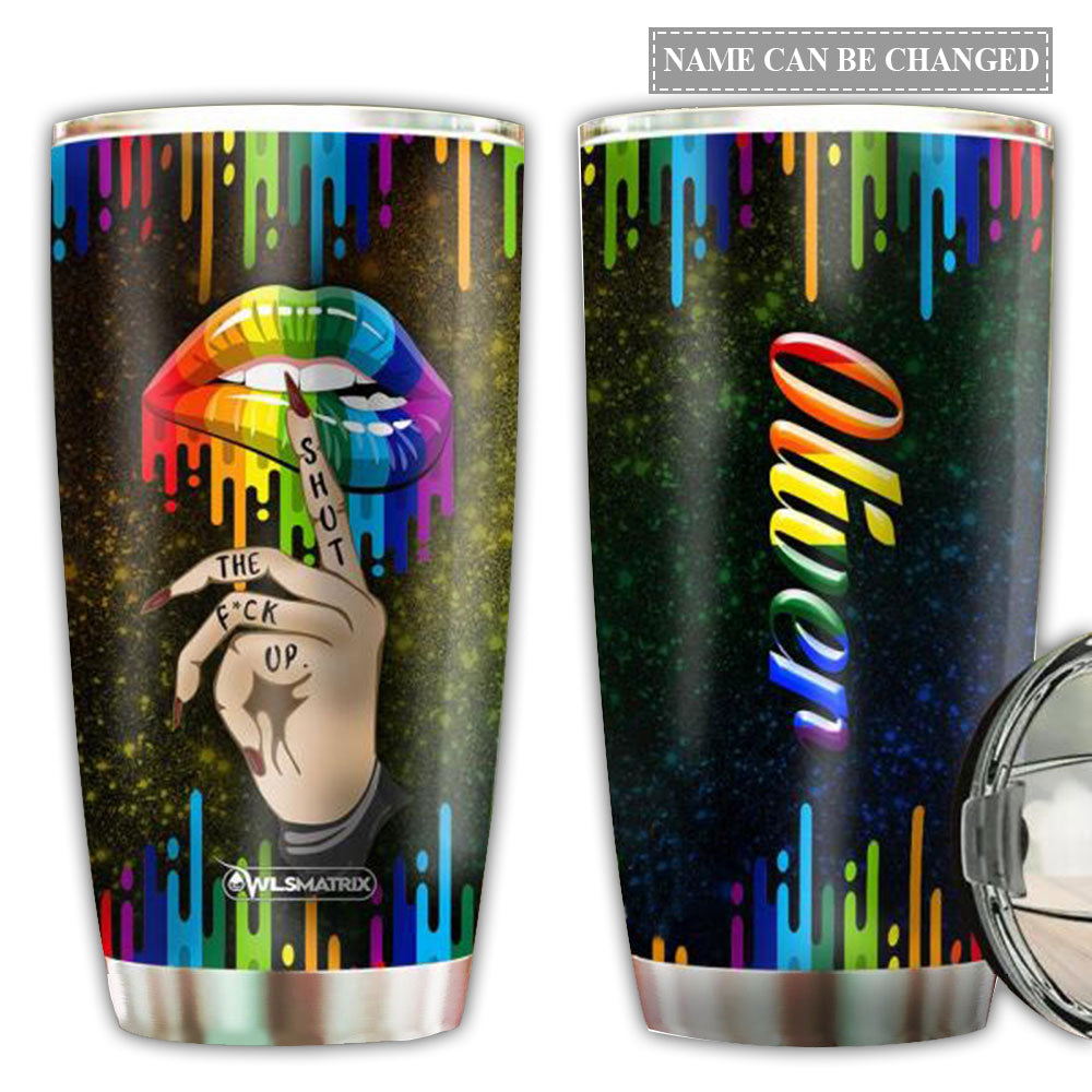 LGBT Love And Lip Personalized 20 Oz Tumbler