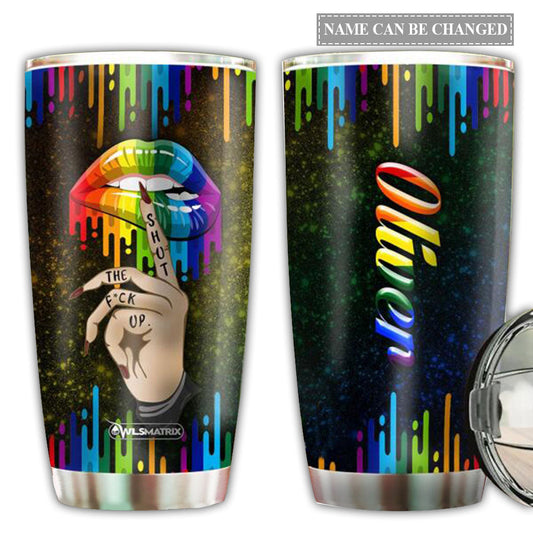 LGBT Love And Lip Personalized 20 Oz Tumbler