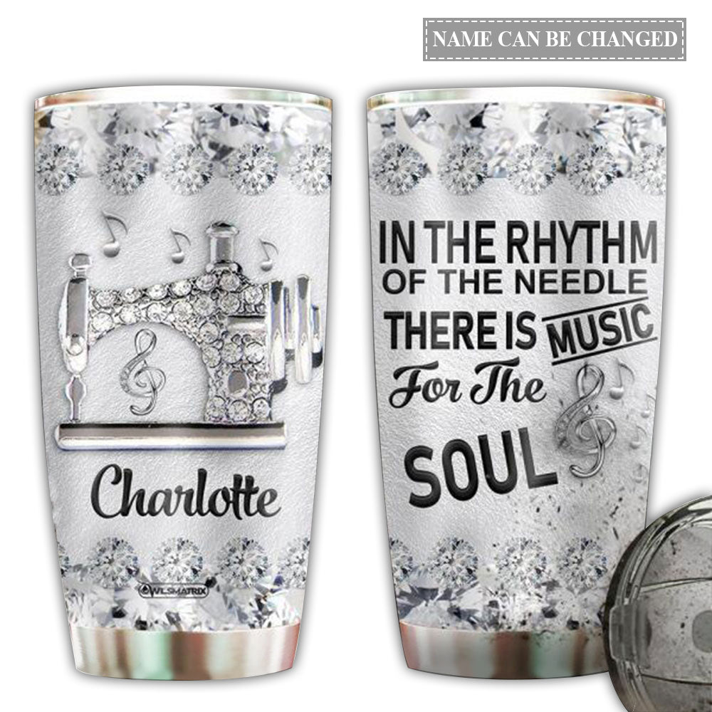 Sewing Love Music Soul Personalized 20 Oz Tumbler