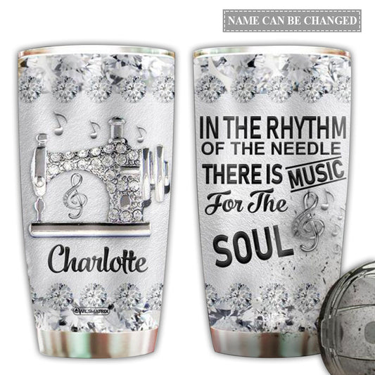Sewing Love Music Soul Personalized 20 Oz Tumbler