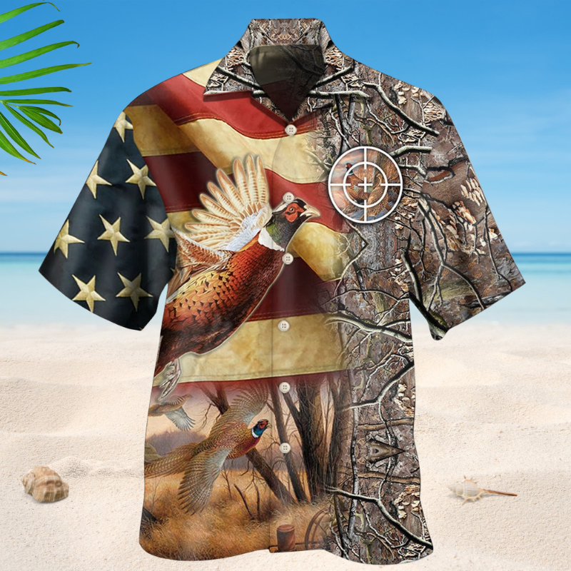 Pheasant Hunting American Style – Hawaiian Shirt
