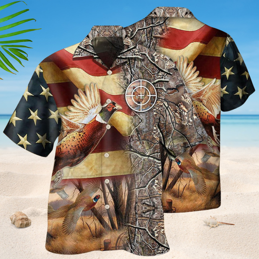 Pheasant Hunting American Style – Hawaiian Shirt