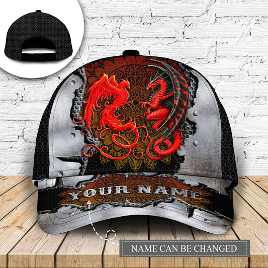 Red Phoenix Dragon Personalized – Classic Cap