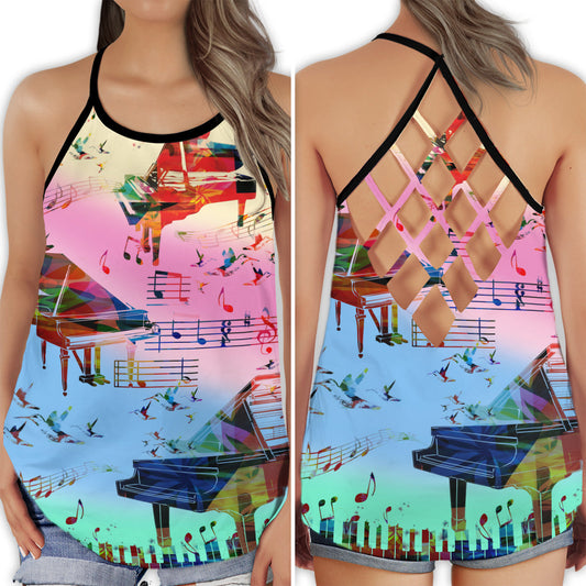 Just A Girl Who Loves Piano - Hollow Tank Top