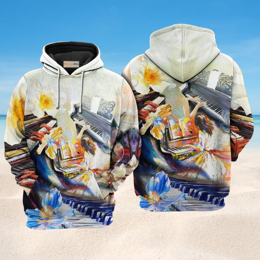 Piano Love Forever Music Art – 3D Hoodie