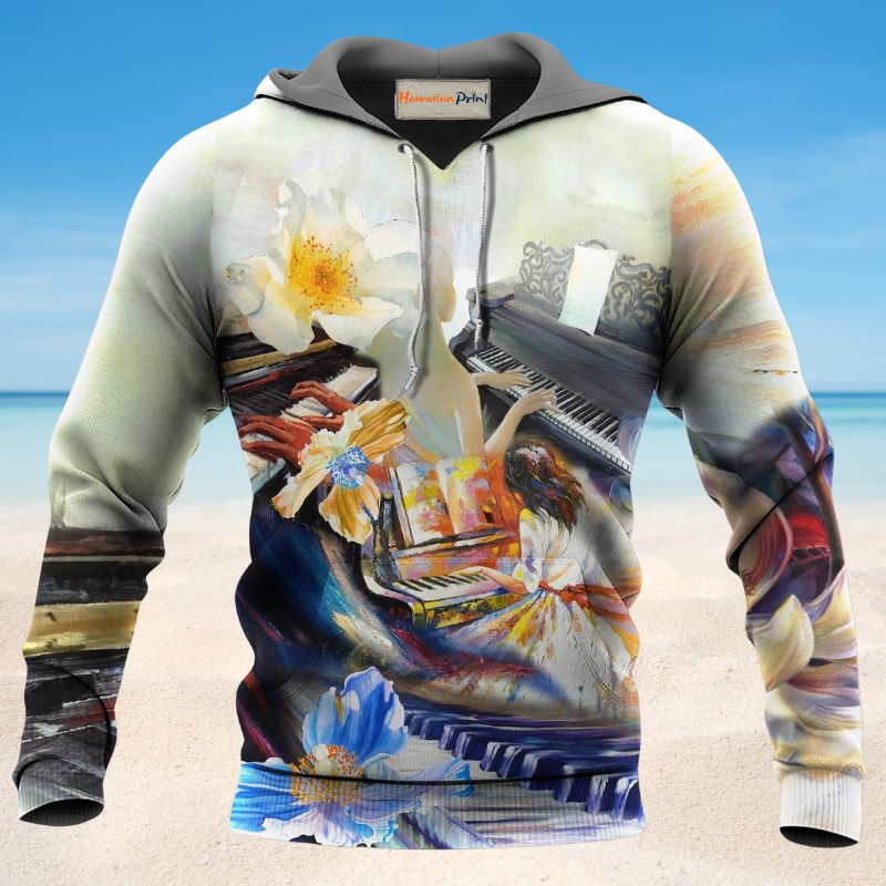 Piano Love Forever Music - 3D Hoodie