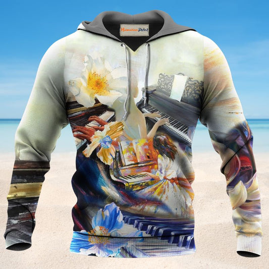 Piano Love Forever Music - 3D Hoodie