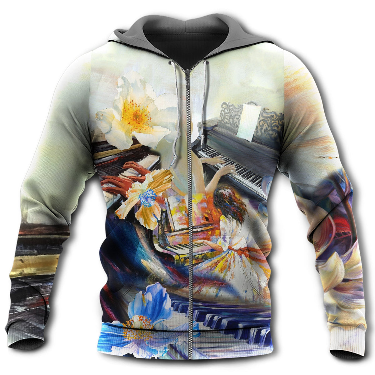 Piano Love Forever Music - 3D Hoodie