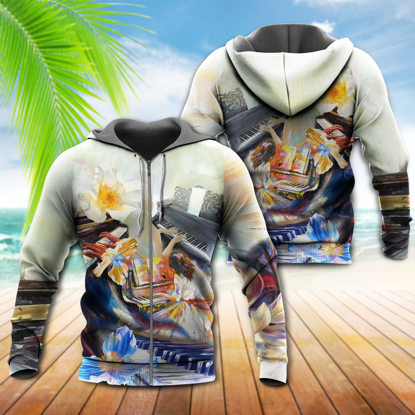 Piano Love Forever Music - 3D Hoodie