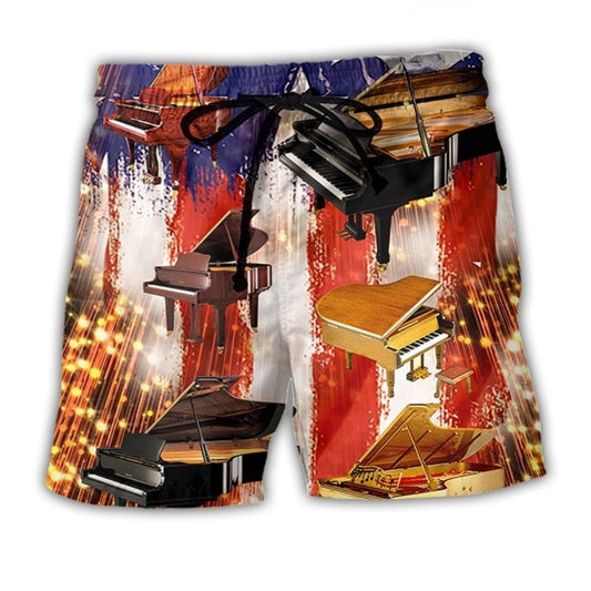 Piano USA Independence Day Celebration - Beach Short