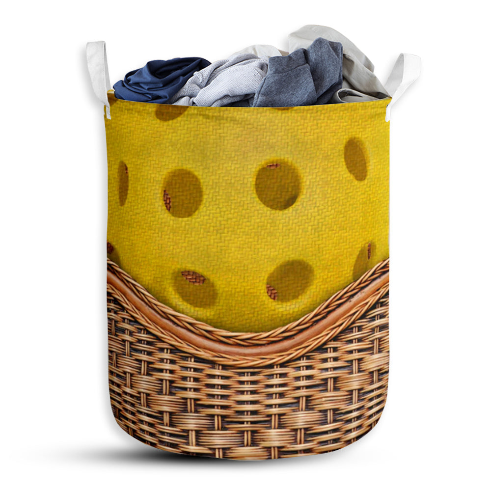 Pickleball Ball Rattan Teaxture - Laundry Basket - Owls Matrix LTD