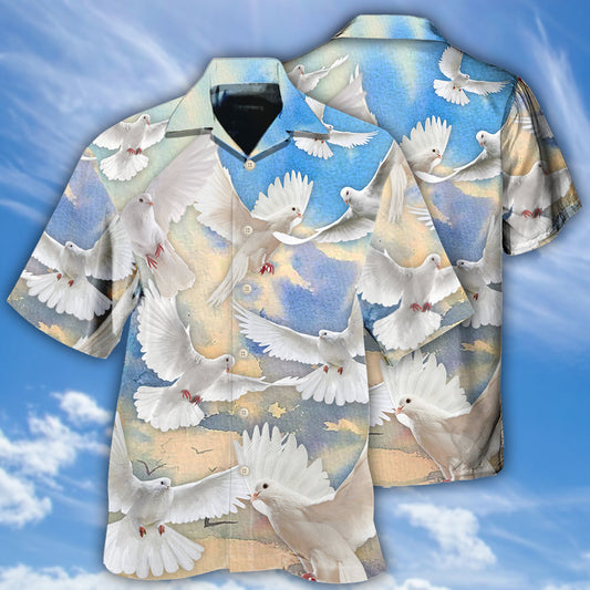 Pigeon Blue Sky Style – Hawaiian Shirt
