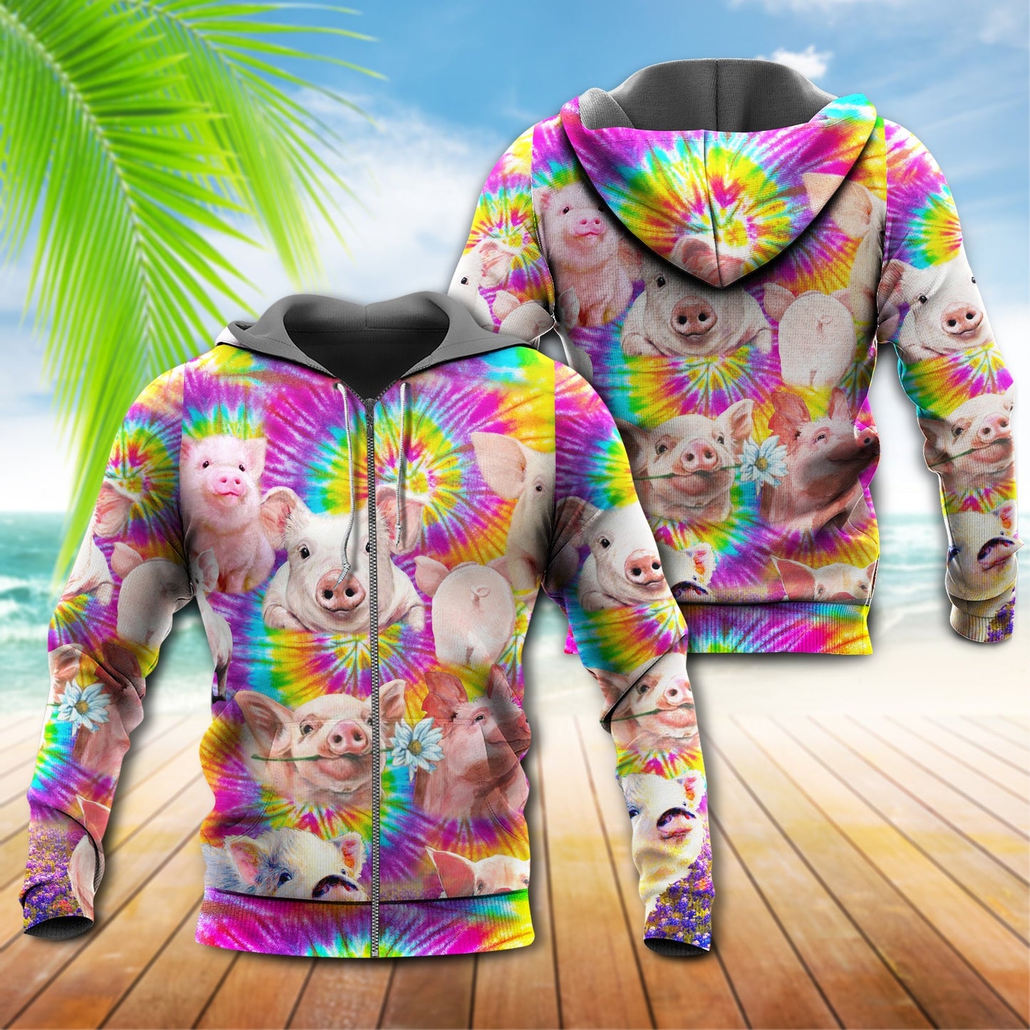 Pig Easily Distracted By Animals - 3D Hoodie