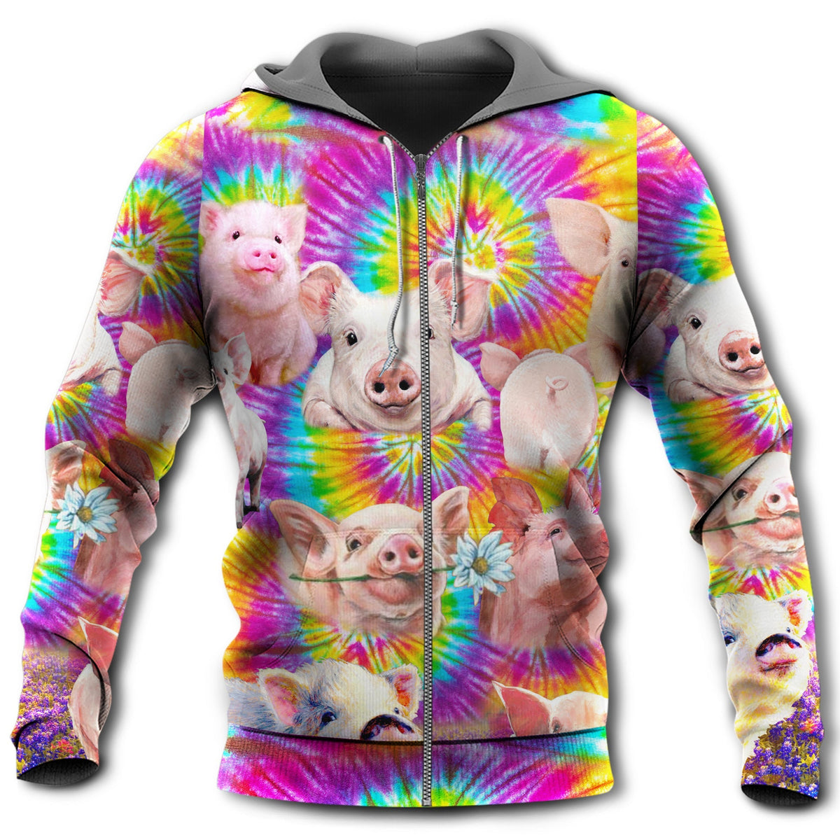Pig Easily Distracted By Animals - 3D Hoodie