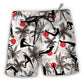 Beach Short / Adults / S Pilates Tropical Tree - Beach Short - Owls Matrix LTD