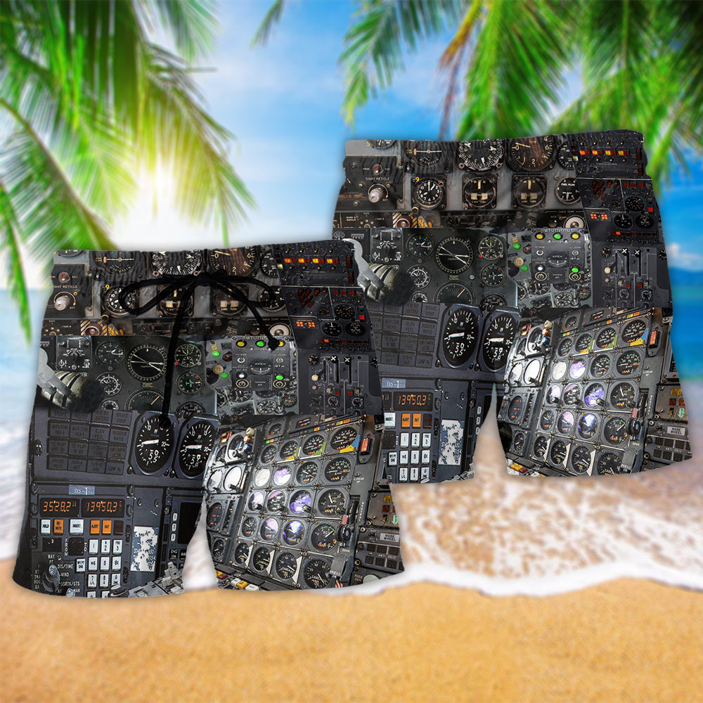 Pilot Pride Once A Pilot Quote Art – Beach Short