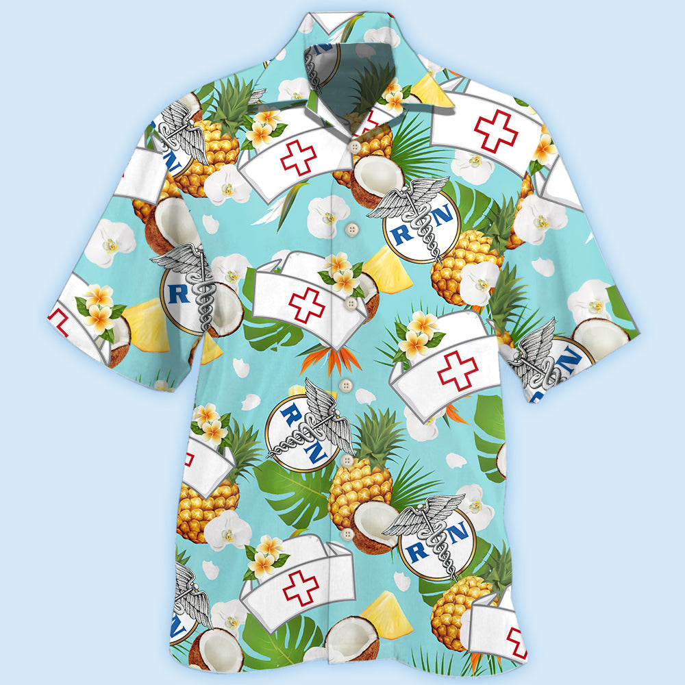 Pineapple Hospital Nurse Style – Hawaiian Shirt