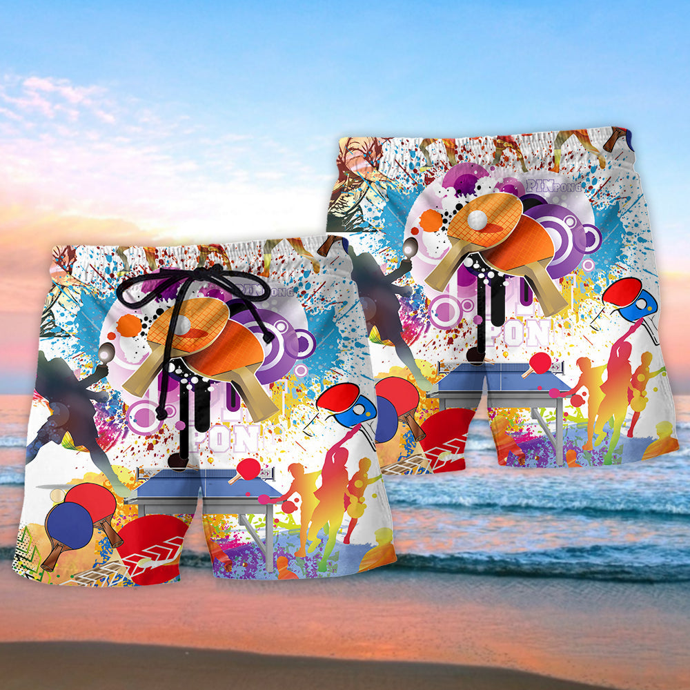 Table Tennis Is My Therapy Sport – Beach Short