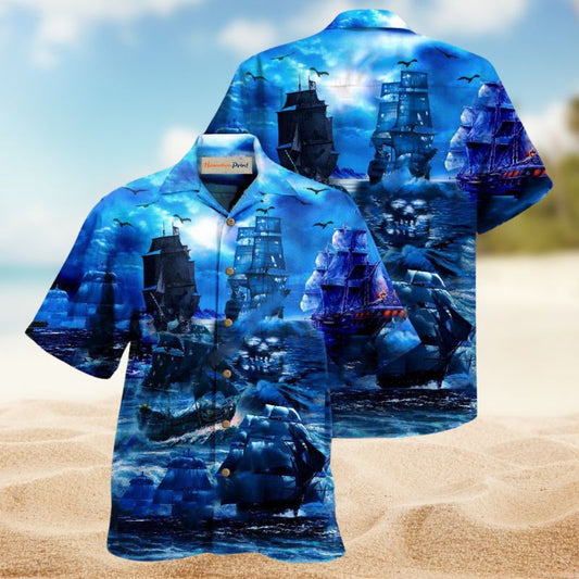 Pirate Moonlight Ship Edition – Hawaiian Shirt