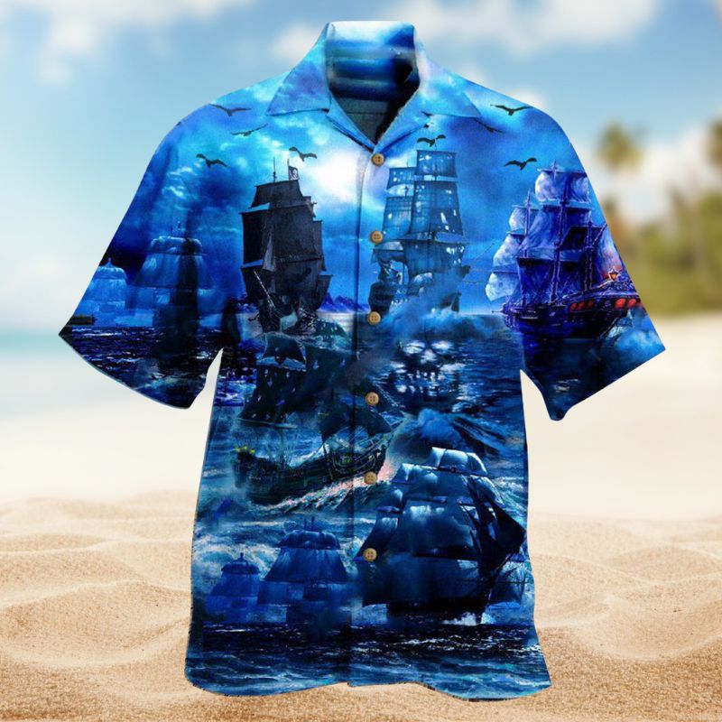 Pirate Moonlight Ship Edition – Hawaiian Shirt