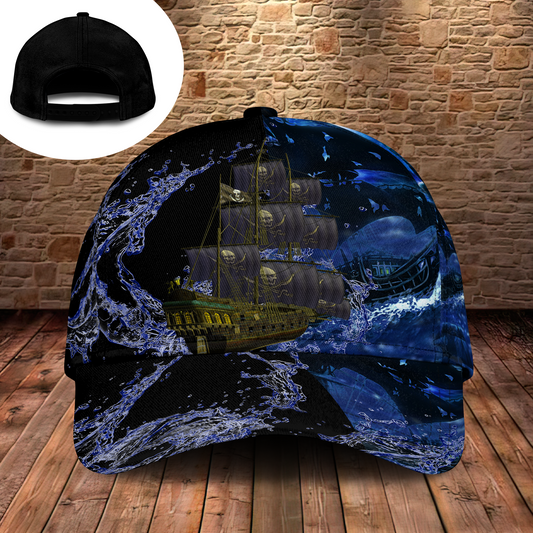 Pirate Ship Moonlight Romance – Classic Cap