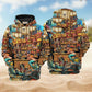 Pirate Skull Wine Bar Style - 3D Hoodie