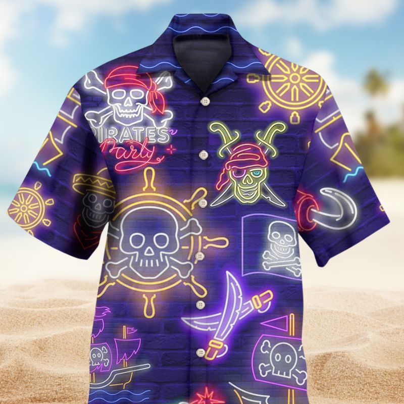 Pirates Captain Party Like Pirate Style – Hawaiian Shirt